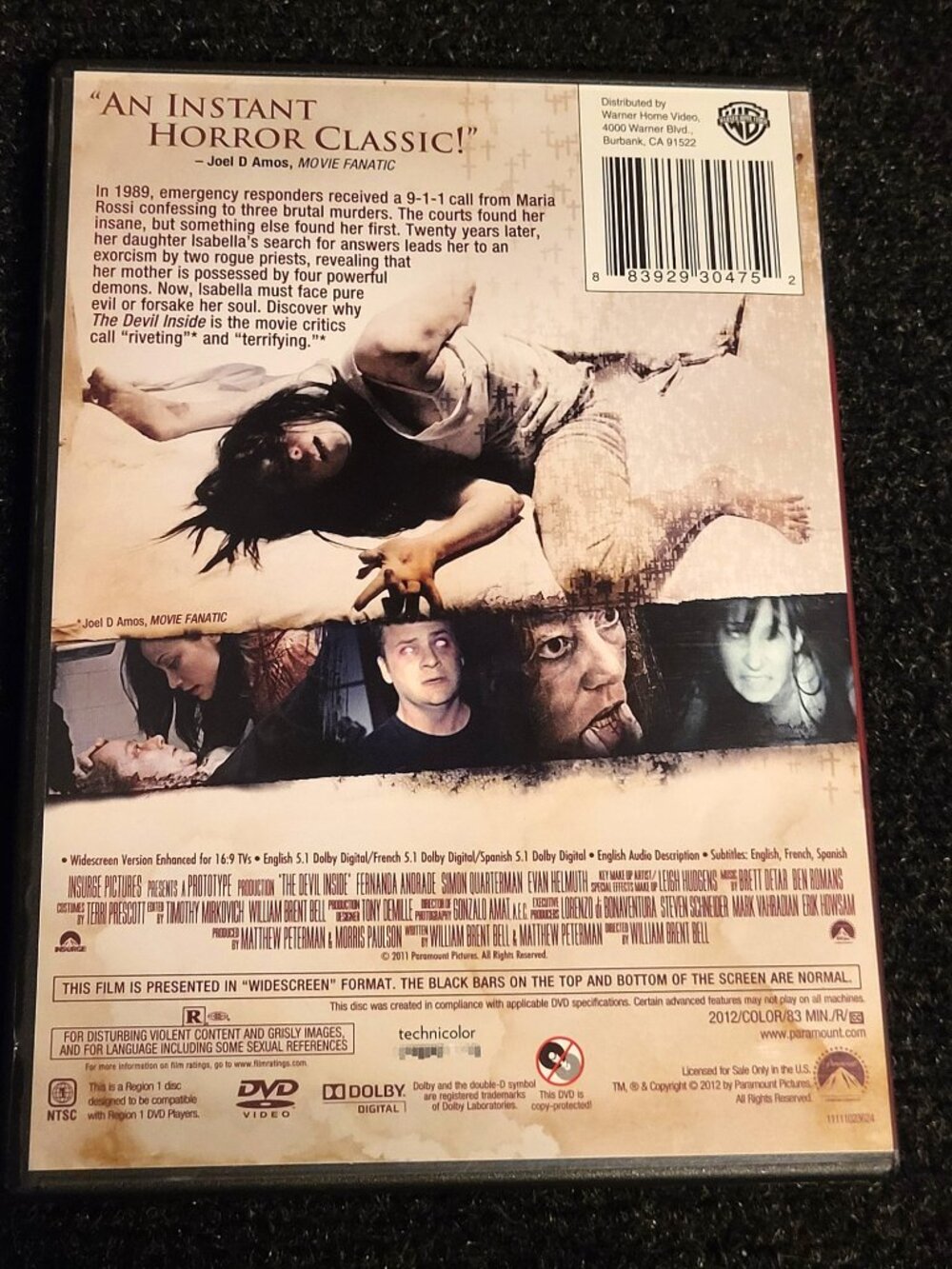 THE DEVIL INSIDE DVD 2011 - Picture 2 of 3